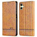 Pikkukuva 1 / 5: AZNS Samsung Galaxy A06 -kotelo, lehmännahkajäljitelmä PU-nahkainen lompakkokotelo - Vihreä Multicolor Brown