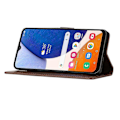 Pikkukuva 3 / 5: Samsung Galaxy S24 FE Kotelo PU Nahkainen Puhelinlompakkokotelo Hihnalla - Harmaa Multicolor Brown