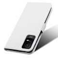 Miniatyrbild 5 av 5: För Tcl Ion X Diamond Texture Läder Phone Case anti-scratch Cover White