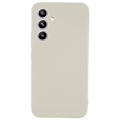 Miniatyrbild 1 av 5: För Samsung Galaxy S23 Fe Fiberfoder Gummibelagt Tpu- cover anti-scratch case White