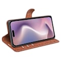 Miniatyrbillede 3 af 5: Læder telefoncover med pung og litchi-tekstur til iPhone 16 Multicolor Style A