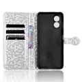 Miniatyrbild 4 av 5: För Oppo A38 4G Fodral PU Läder Präglat Vikbart Ställ Mobiltelefon Skal Multicolor Style B