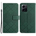 Miniatyrbild 1 av 5: HT06 Fodral för Xiaomi Redmi Note 12 4G PU Läder Rombmönster Ställ Mobiltelefon Skydd