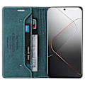 Pikkukuva 3 / 5: GQ.UTROBE 008 -sarja Xiaomi 14 Pro -kotelolle, folio-läppä, nahkainen suojakotelo Multicolor Style C