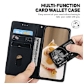 Miniatyrbillede 3 af 5: For Realme 13+ 5G Etui RFID-blokering Killingemønster TPU+PU Læder Telefoncover Multicolor Style F