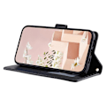 Miniatyrbillede 4 af 5: Til iPhone 16 Pro Max Wallet Case Rhombus Grid PU Læder Telefon Cover