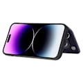 Miniatyrbillede 3 af 5: Style 008 RFID-blokerende telefoncover til iPhone 15 Pro Max Stødsikkert PU+TPU telefonskal med stropper Multicolor Style E