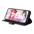 Miniatyrbild 3 av 5: För Samsung Galaxy F34 5g/m34 5g Imprinted Lines Stand Cover Anti-drop Pu Läder Phone case Black