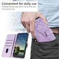 Pikkukuva 4 / 5: TECNO Camon 30 Pro 5G -puhelimen kolmiokuvioitu nahkainen suojakotelo jalustalla Multicolor Style D