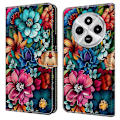 Miniatyrbild 1 av 5: TPU+PU Läder Flip Fodral För Xiaomi Redmi 14C 4G/14R 5G/Poco C75 4G Mönstertryckt Multicolor Style F