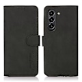Miniatyrbillede 1 af 5: KHAZNEH Wallet Stand Design Læder Cover Case til Samsung Galaxy S21 FE/S21 Fan Edition Multicolor Style A