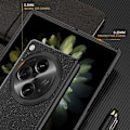 Miniatyrbild 3 av 5: För Oppo Find N3 5G/OnePlus Open Skal PU Läderbelagd Hård PC Anti-fall Telefonskydd Multicolor Style B