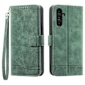 Pikkukuva 1 / 5: DIERFENG DF-03 Samsung Galaxy A15 4G -puhelinkotelo, iskunkestävä nahkainen jalustallinen lompakkokotelo Multicolor Style C