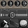 Miniatyrbild 3 av 5: Skmei 9220 Men Mesh Bt Automatic Hollow Mechanical Watch