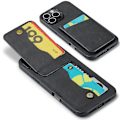 Pikkukuva 5 / 5: FIERRE SHANN iPhone 16 Pro -kotelo korttipidikkeellä, jalustalla, nahkainen RFID-suojattu takakuori Multicolor Style A