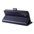 Miniatyrbillede 4 af 5: YIKATU YK-003 Læder Wallet Case med Magnetisk Lukning til Samsung Galaxy A55 5G Multicolor Sapphire