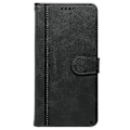 Pikkukuva 4 / 4: OnePlus Ace 5 5G / Ace 5 Pro 5G Kotelo Vasikan Nahka Tekstuurinen Nahkainen Jalusta Kirjatyylinen Puhelinkotelo- Multicolor Black