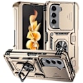 Miniatyrbild 1 av 5: Skal för Samsung Galaxy Z Fold5 5G PC+TPU Anti-fall Skal med Ringstativ Multicolor Style C