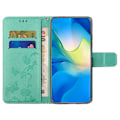 Pikkukuva 3 / 5: Samsung Galaxy S23 FE PU-nahkakukkaro puhelinkotelo perhos- ja kukkaprintillä, jalustalla Multicolor Style G