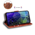 Miniatyrbillede 3 af 5: Til Samsung Galaxy A06 Etui Tiger Prægning Læder Wallet Telefon Cover Multicolor Style D