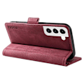 Miniatyrbillede 4 af 5: YIKATU YK-005 Til Samsung Galaxy S21 FE 5G Stand Wallet Case Hud-berørings Læder Telefon Cover Multicolor Style F