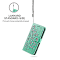 Miniatyrbild 5 av 5: Blomsterpräglad Plånbok Anti-Repor Läder Telefonställ Skyddsfodral för iPhone 13 mini 5,4 tum