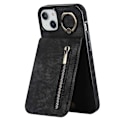 Pikkukuva 1 / 5: Takakuori iPhone 15 Plus -puhelimelle, RFID-suojattu lompakkokotelo Retro PU+TPU-jalustakansi Multicolor Style A
