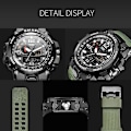 Miniatyrbild 5 av 5: Smael Dual Display Digital Led Watch Pointer Typ Quartz Elektriska klockor Relogio Masculino Uomo Sportklocka 1545 CAMOBLUE