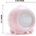 Miniatyrbillede 2 af 3: Pxcl Bluetooth Natlampe Lille Vækkeur Natlampe Børneværelse Soveværelse Lyd Bluetooth Natlampe Vækning Pulver