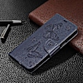 Miniatyrbillede 4 af 5: Wallet Stand Case til Xiaomi Redmi Note 12 4G Sommerfugl Præget Læder Telefon Cover med Rem Multicolor Style D
