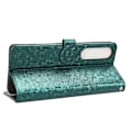Miniatyrbillede 3 af 5: Læderetui til Sony Xperia 1 V, præget prikmønster tegnebog mobiltelefon stativ cover Multicolor Style C