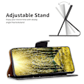 Miniatyrbillede 2 af 5: Til iPhone 15 Plus Støvtæt PU Læder Mobiltelefon Cover Wallet Flip Stand Case med Rem Multicolor Style F