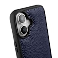 Pikkukuva 4 / 5: MELKCO iPhone 16 Plus -kotelo aitoa lehmännahkaa, PC-puhelinkuori - Vihreä Multicolor Dark Blue