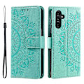 Miniatyrbillede 1 af 5: Til Samsung Galaxy A16 5G/A16 4G Etui Præget Totem PU Læder Wallet Stand Telefon Cover Multicolor Style F
