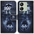 Miniatyrbillede 1 af 5: Til Xiaomi Redmi 13C 4G/13C 5G/Poco C65 4G/Poco M6 5G/13R 5G Etui PU Læder Wallet Stand Cover Multicolor Dog and Wolf
