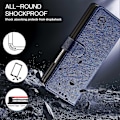 Miniatyrbild 5 av 5: Skal för Samsung Galaxy Z Fold5 5G, enfärgat skyddande fodral PU-läder plånboksfodral Multicolor Style C