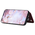Miniatyrbillede 3 af 5: Style 008 Til iPhone 15 Plus RFID Blokerende Stødsikkert Cover PU+TPU Telefon Shell med Stropper Multicolor Style C