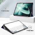 Miniatyrbilde 4 av 5: Lærnettbrettveske for OnePlus Pad/Oppo Pad 2 Tri-fold Stativ Nettbrettdeksel med Auto Wake/Sleep Multicolor Style B