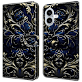 Pikkukuva 1 / 5: iPhone 16 -kotelo PU-nahkainen lompakkokotelo jalustalla Multicolor Style C