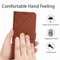 Miniatyrbild 4 av 5: HT06 Skal för Xiaomi 14 Anti-repa Präglat PU Läder Litchi Textur Smartphone Skydd Multicolor Style E