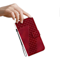 Miniatyrbillede 5 af 5: Stand Case til Infinix Note 40 5G med 7-formet mønster, præget læder telefoncover Multicolor Style E