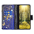 Miniatyrbillede 3 af 5: BF03 Telefon Cover til Samsung Galaxy A15 4G Etui Wallet Lynlås Læder Shell Multicolor Style G
