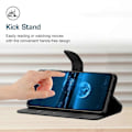 Miniatyrbillede 3 af 5: Til Samsung Galaxy A05 4G Etui PU Læder Præget Linje Telefon Stand Cover Multicolor Style C