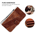 Miniatyrbillede 4 af 5: Til Infinix Hot 50i 4G/Smart 9 4G Stand Case 7-Formet Mønster Præget Læder Telefon Cover Multicolor Style C