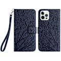 Miniatyrbillede 1 af 5: Til iPhone 13 Pro Cover Præget PU Læder Wallet Mobiltelefon Etui Multicolor Style A