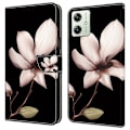 Pikkukuva 1 / 5: Lompakkokotelo Motorola Moto G54 5G -puhelimelle, 3D-kuvioitu nahkainen suojakansi Multicolor Style H