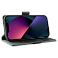 Miniatyrbillede 3 af 5: YIKATU YK-005 Pung Etui til iPhone 14 Stativ PU Læder Hud-berørings Magnetisk Beskyttende Telefon Cover Multicolor Style D