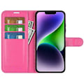 Pikkukuva 2 / 5: Puhelinlaukku jalustalla iPhone 15 Plus -puhelimelle, PU-nahkainen lompakkokotelo Multicolor Style G