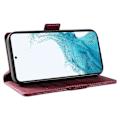 Miniatyrbillede 3 af 5: YIKATU YK-005 Til Samsung Galaxy S21 FE 5G Stand Wallet Case Hud-berørings Læder Telefon Cover Multicolor Style F