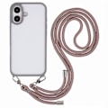 Miniatyrbild 1 av 5: Skal till iPhone 16 TPU+PC Kristallklart Baksidesskydd med Snodd Multicolor Style A